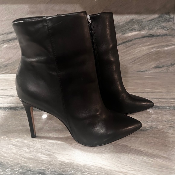 SCHUTZ Black Pointed-Toe Ankle Boots - Picture 3 of 3